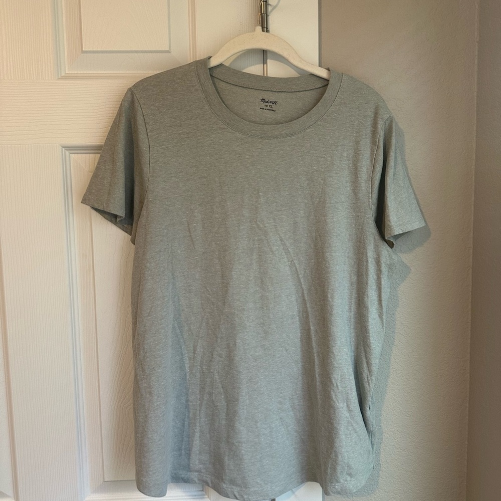 Madewell Gray Crew Neck T-Shirt